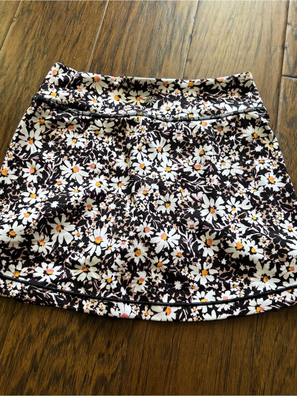 Athleta Girls’ Athletic Black Floral Daisy Skort